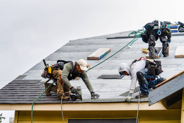 Professional Gutter Installation technician working in Magnolia, OH